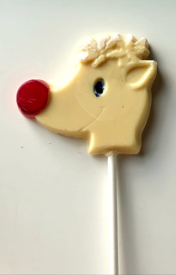 White Chocolate Reindeer Lollipop