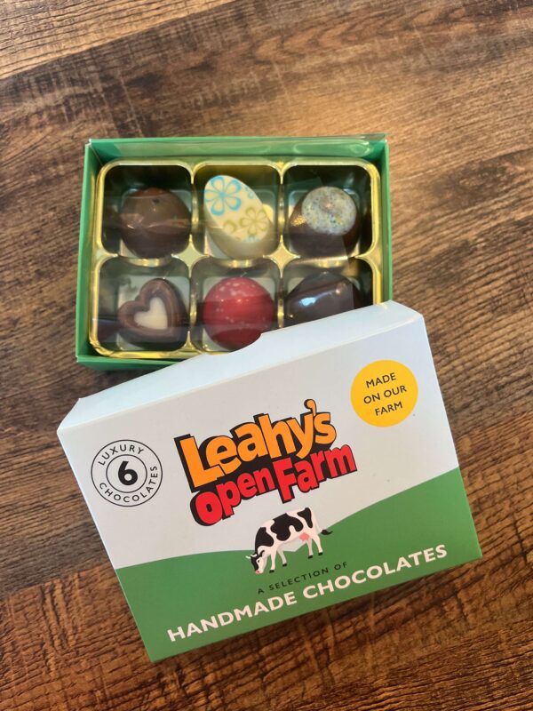 Box of 6 Leahys Open Farm Chocolates