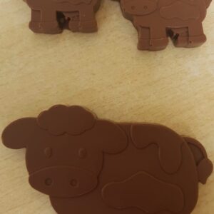 Chocolate Farm Cow Set