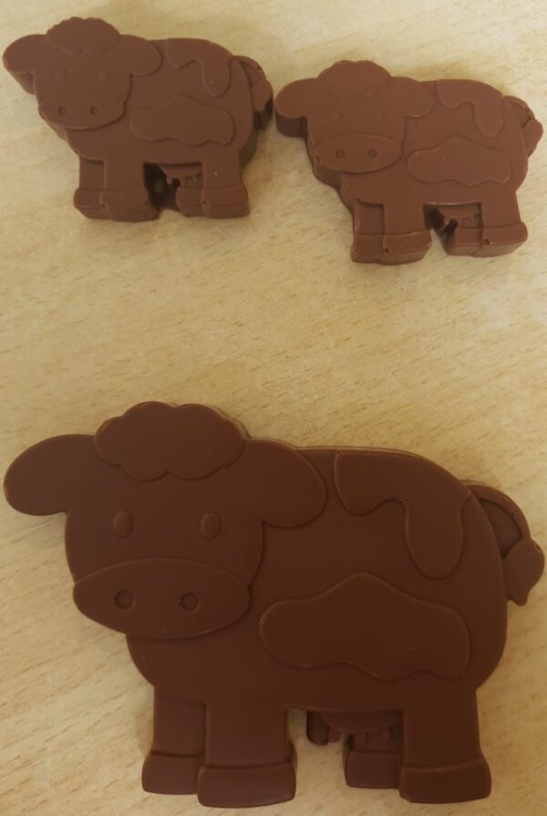 Chocolate Farm Cow Set