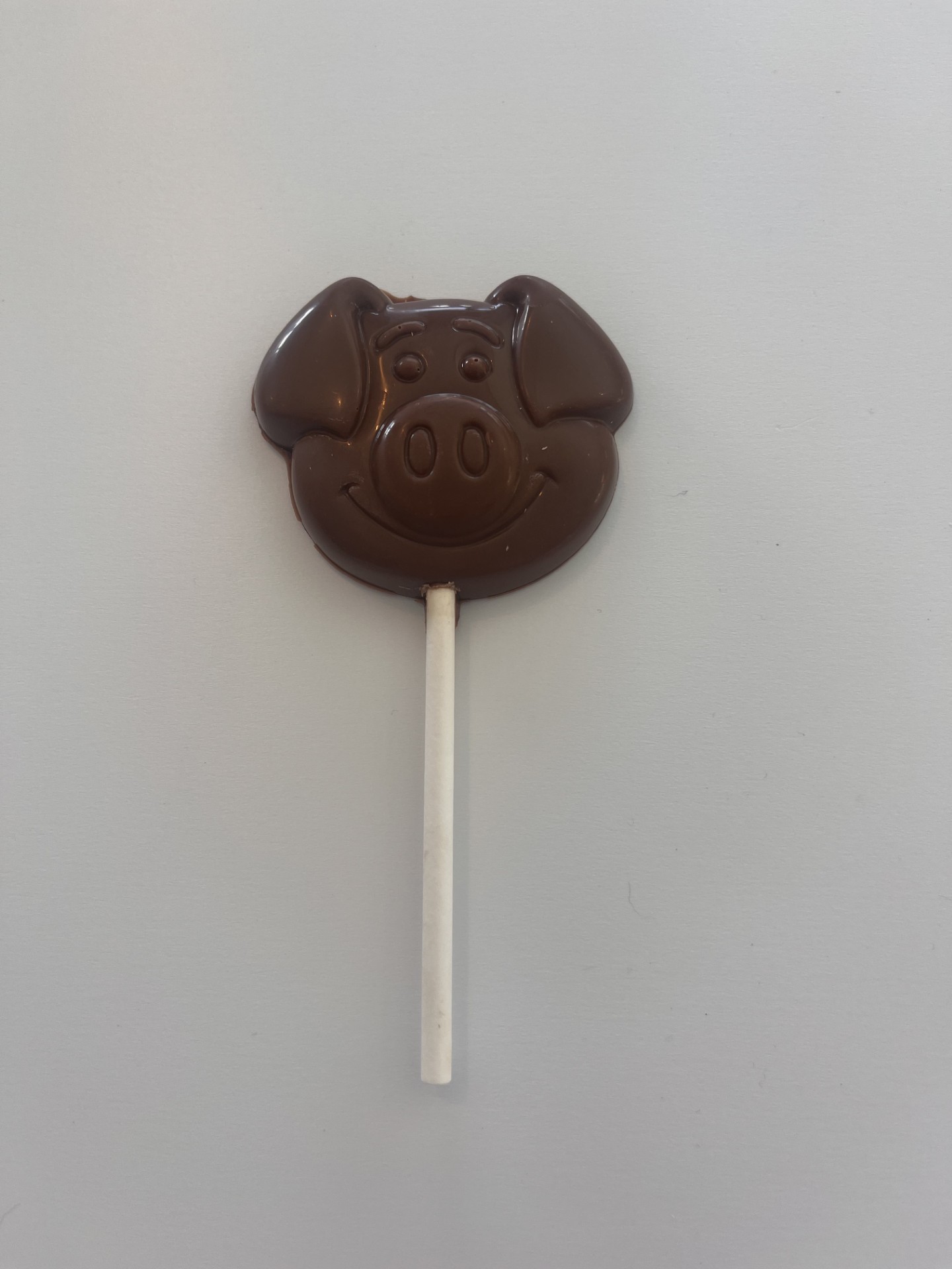 Pig Face Milk Chocolate Lollipop